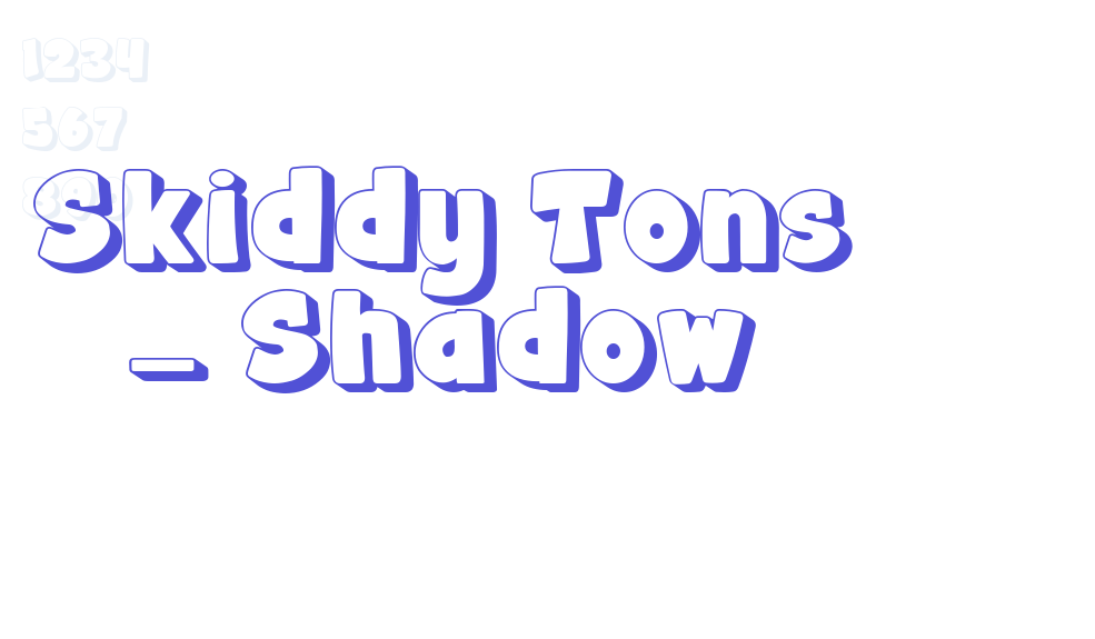 Skiddy Tons – Shadow-font-download