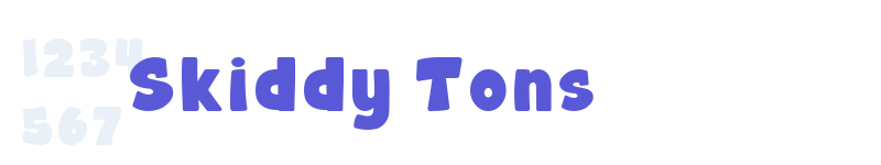 Skiddy Tons-related font