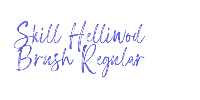 Skill Helliwod Brush Regular Font Download