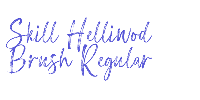 Skill Helliwod Brush Regular Font