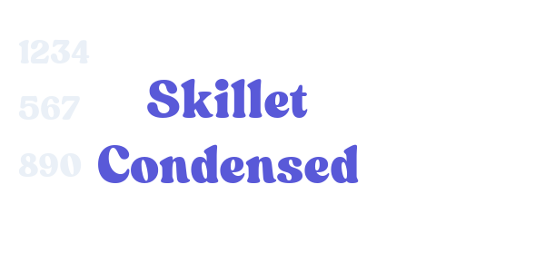 Skillet Condensed font free