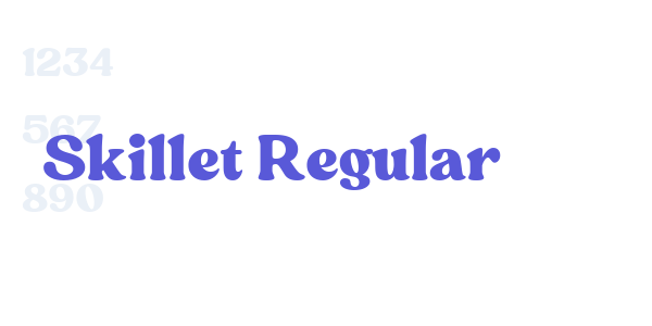 Skillet Regular font