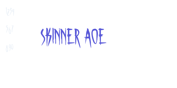 Skinner AOE font free