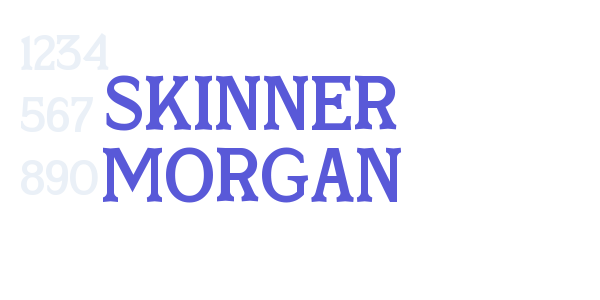 Skinner Morgan font free