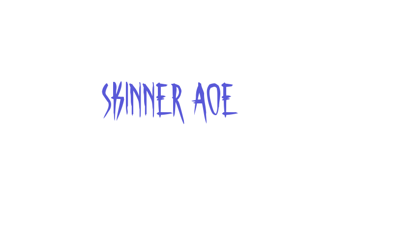 Skinner AOE Font Download