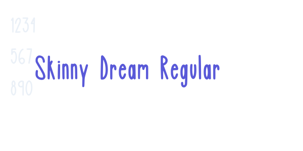 Skinny Dream Regular font free