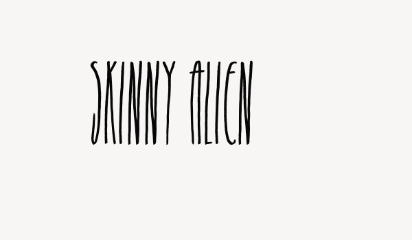 Skinny Alien Font