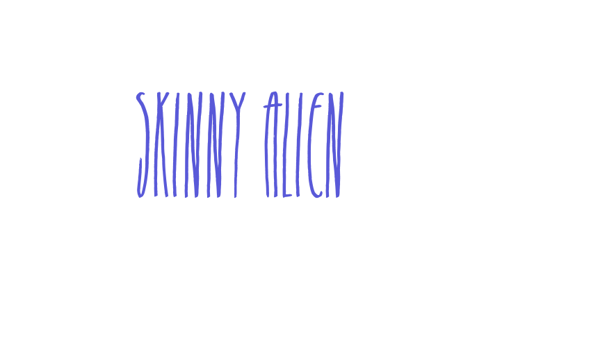 Skinny Alien Font