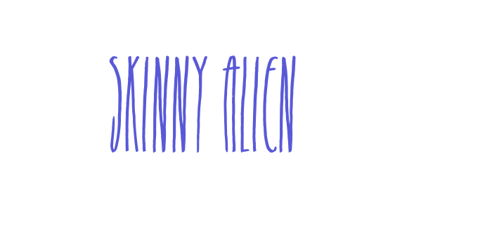 Skinny Alien Font Download