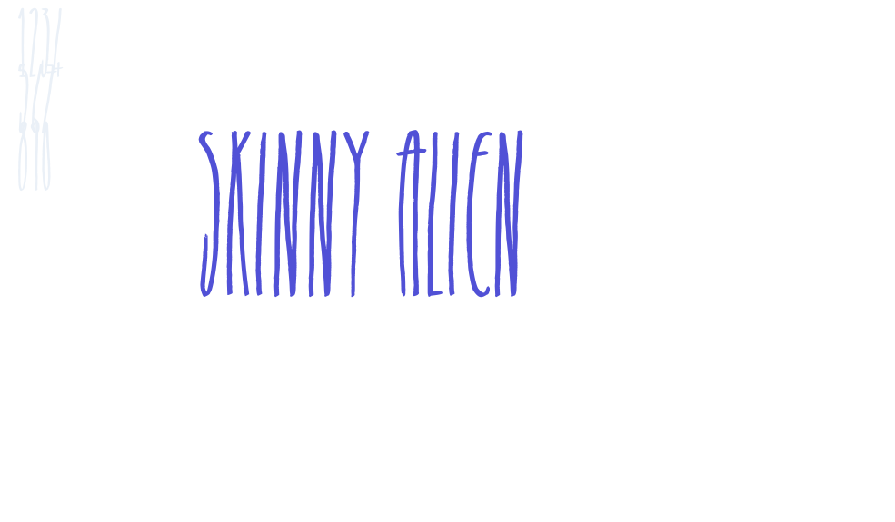 Skinny Alien-font-download