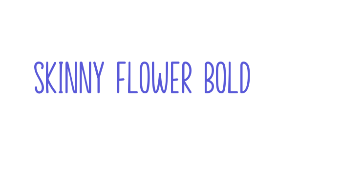 Skinny Flower Bold Font Download