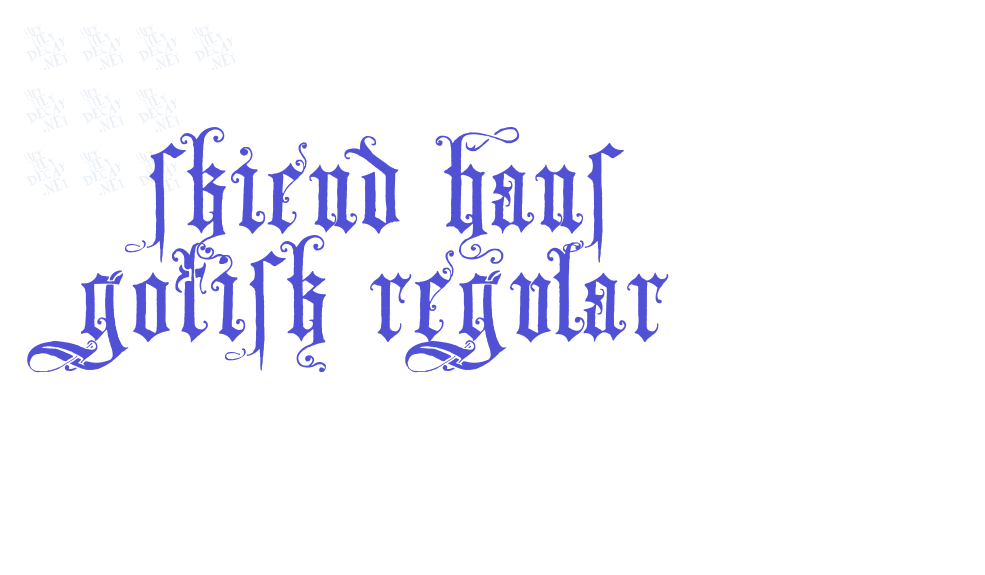 Skjend Hans Gotisk Regular-font-download