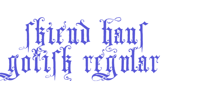 Skjend Hans Gotisk Regular Font