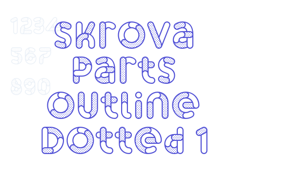 Skrova Parts Outline Dotted 1 Font Download