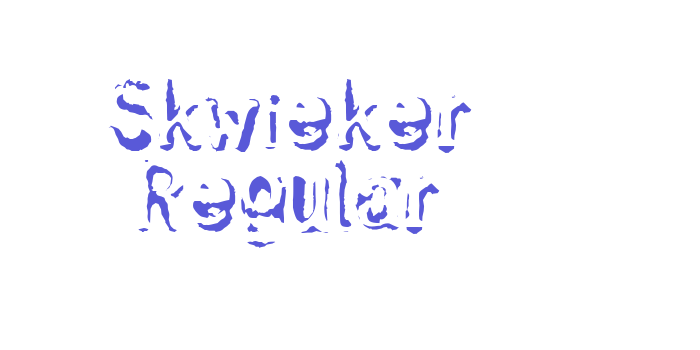 Skwieker Regular Font Download