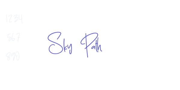 Sky Path font free