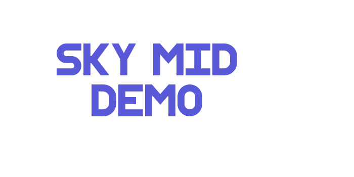 Sky Mid Demo Font Download