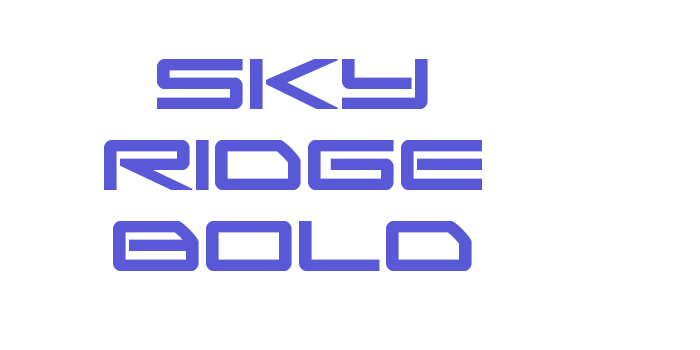 Sky Ridge Bold Font Download