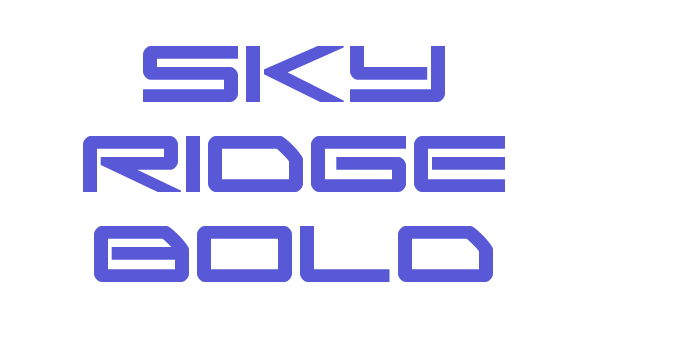 Sky Ridge Bold Font