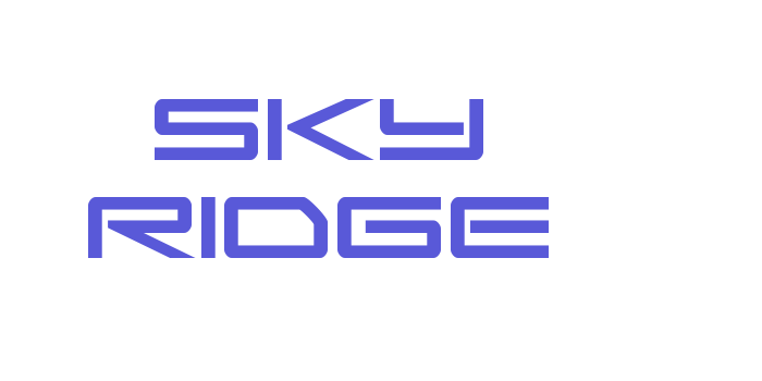 Sky Ridge Font