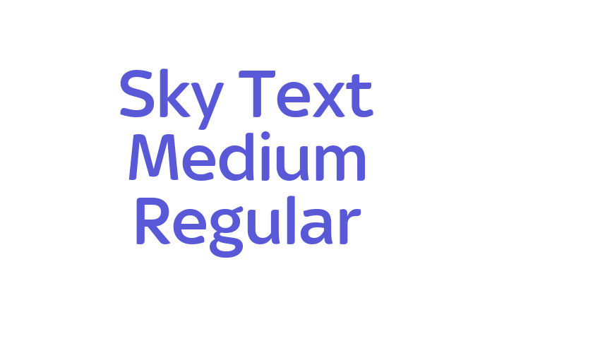 Sky Text Medium Regular Font Download