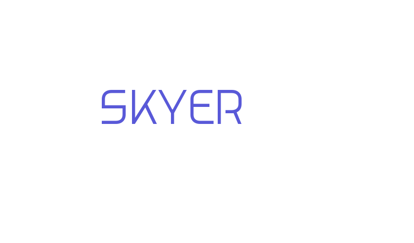 Skyer Font