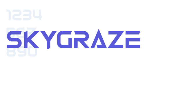 Skygraze font free