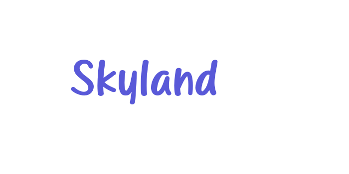 Skyland Font