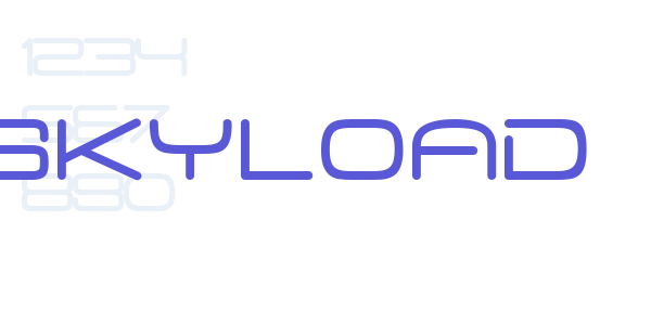 Skyload font