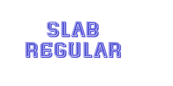 Slab Regular font free