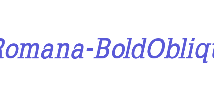 SlabRomana-BoldOblique Font Download