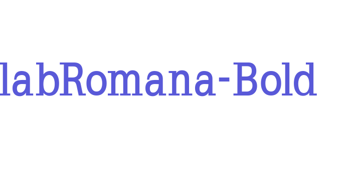 SlabRomana-Bold Font Download