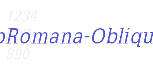 SlabRomana-Oblique-font-download