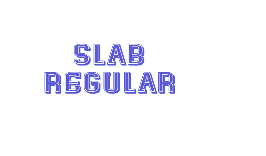 Slab Regular Font