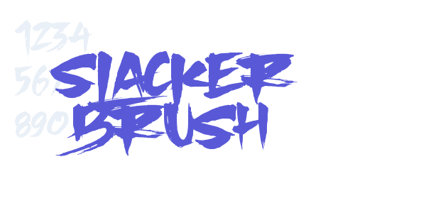 Slacker Brush font free