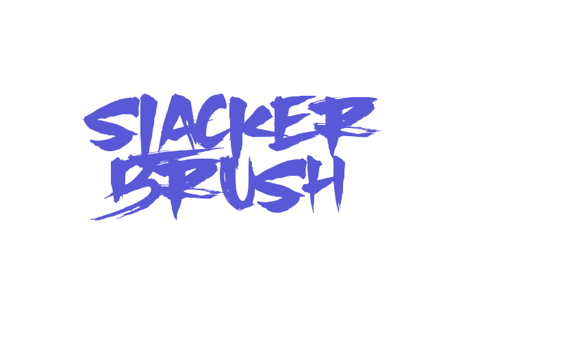 Slacker Brush Font