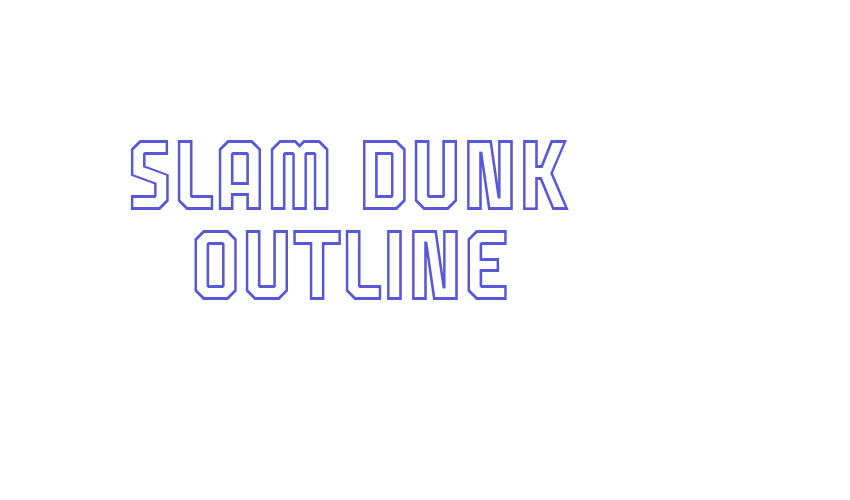 Slam Dunk Outline Font Download