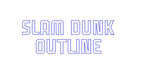 Slam Dunk Outline Font Download