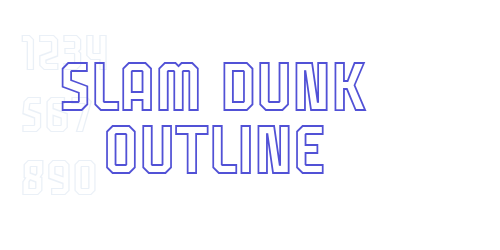 Slam Dunk Outline-font-download