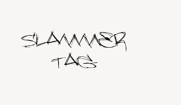 Slammer tag Font