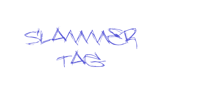 Slammer tag Font Download