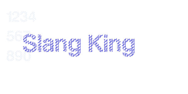 Slang King font