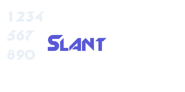 Slant font free