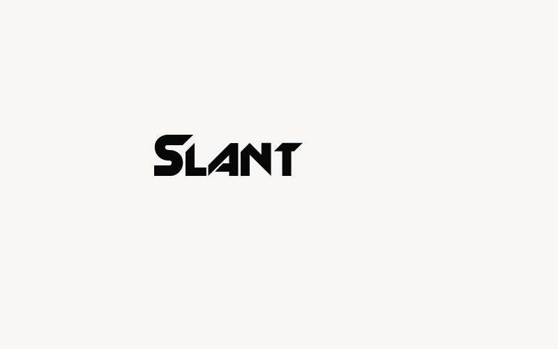 Slant Font