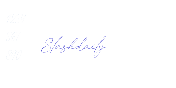 Slashdaily font free