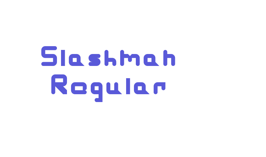 Slashman Regular Font