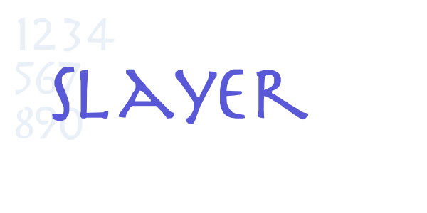 Slayer font free