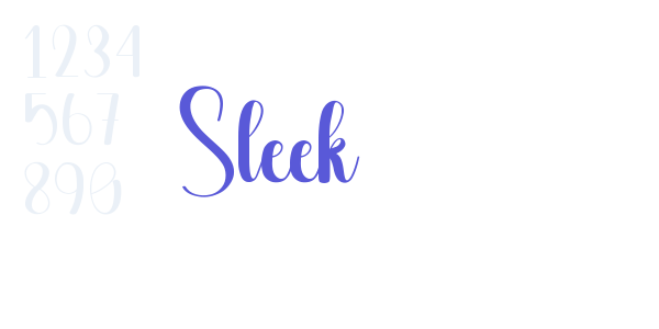 Sleek font free