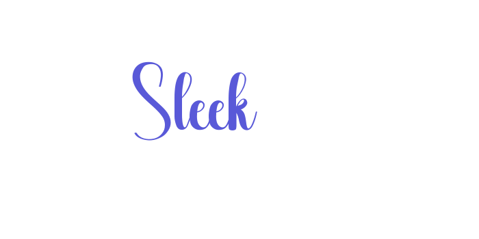 Sleek Font Download