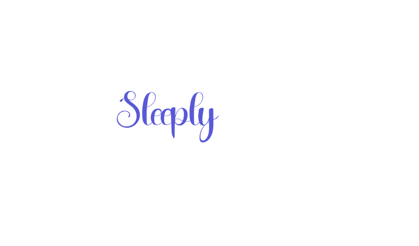 Sleeply Font